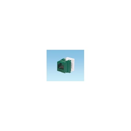Panduit 1-PORT MOD JACK 110 8W8P UTP, T568A/B CAT6 NET KEY, GREEN ROHS NK688MGR